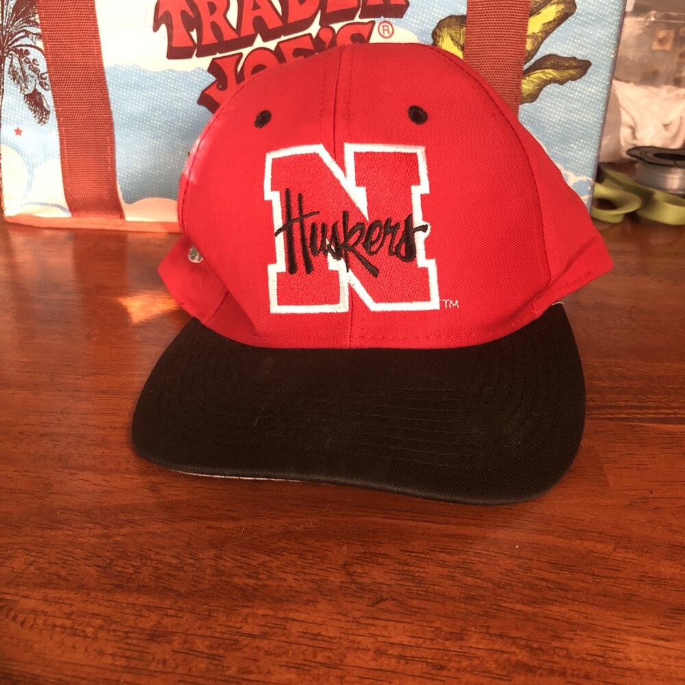 Nebraska Huskers Orange Bowl NCAA Red Black Brim Snapback Embroidered Big N Cap